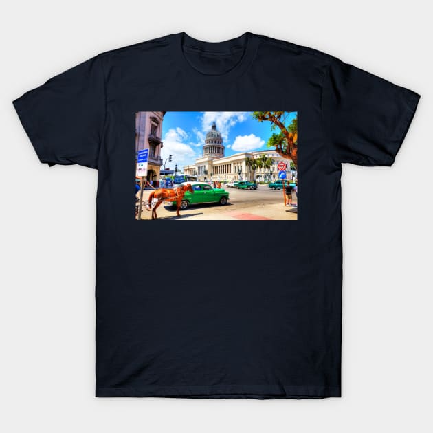 Capitol Building Havana Cuba T-Shirt by tommysphotos